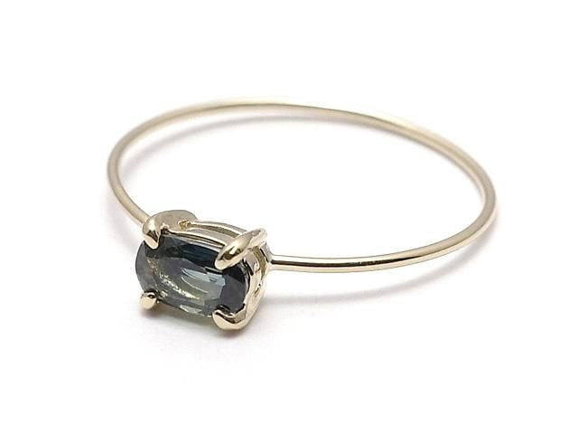 [Video][Japan][K10 Yellow Gold] Ring Frame (Prong Setting) for Horizontal Oval Faceted 5x3mm, 1pc