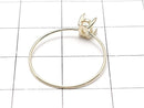 [Video][Japan][K10 Yellow Gold] Ring Frame (Prong Setting) for Oval Faceted 5x3mm, 1pc