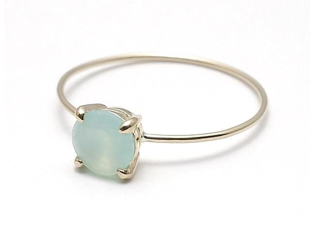 [K10 Yellow Gold] Ring Frame (Prong Setting) Round Faceted 5mm 1pc [Japan]