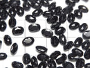 [Video]High Quality Black Sapphire AAA Loose stone Oval Faceted 6x4mm 3pcs