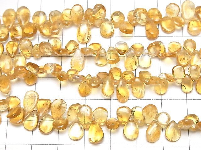 [Video]High Quality Citrine AA++ Pear shape (Smooth) [Dark color] 1strand beads (aprx.14inch/34cm)