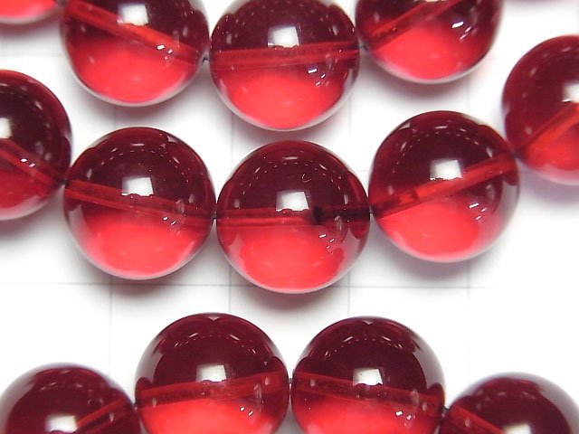 [Video] Red Amber Round 12.5mm Bracelet