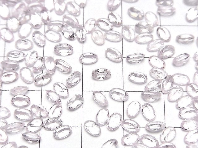[Video]Morganite AA++ Loose stone Oval Faceted 5x3mm 5pcs