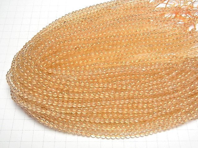 [Video]Citrine AA++ Round 4.5mm 1strand beads (aprx.15inch/38cm)