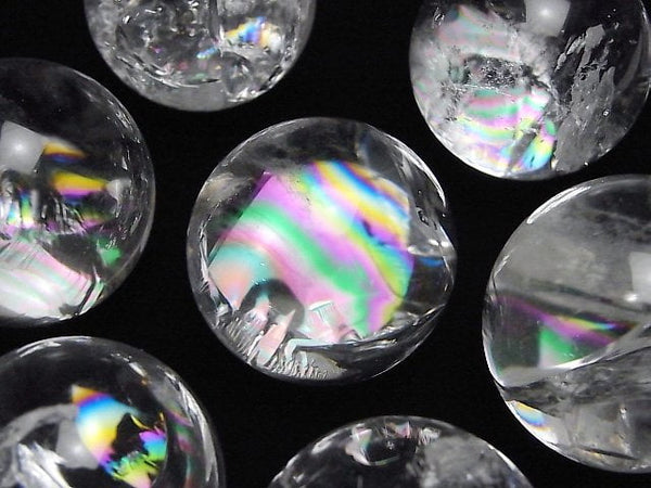 [Video]Iris Quartz (Rainbow Quartz)AA++ Sphere, Round 31-33mm 1pc