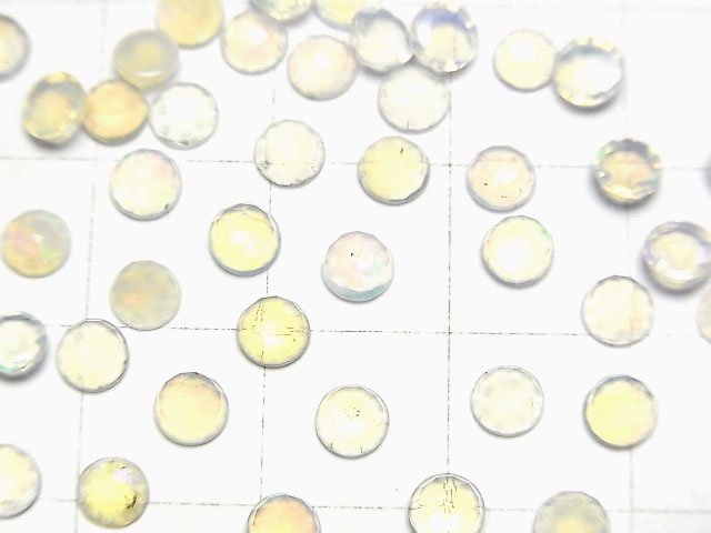 [Video]High Quality Ethiopian Opal AAA- Round Rose Cut 4x4x2mm 10pcs