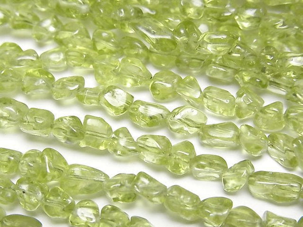[Video]Peridot AAA- Chips (Small Nugget) 1 strand beads (aprx.15inch/37cm)