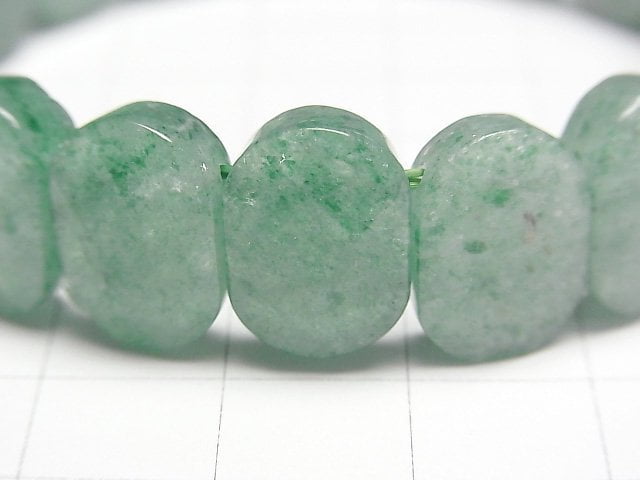 [Video] Green Aventurine Two Hole Faceted Oval 14x10x5mm Bracelet