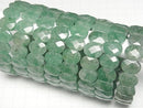 [Video] Green Aventurine 2-Hole Faceted Oval 14x10x5mm 1-Strand (Bangle Bracelet)
