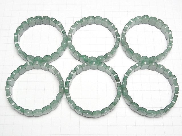 [Video] Green Aventurine Two Hole Faceted Oval 14x10x5mm Bracelet