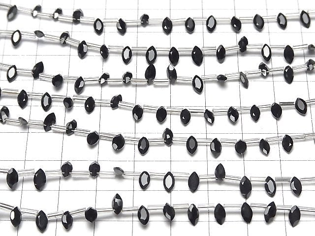 [Video] High Quality Black Spinel AAA Marquise Faceted 6x3mm 1strand (18pcs )