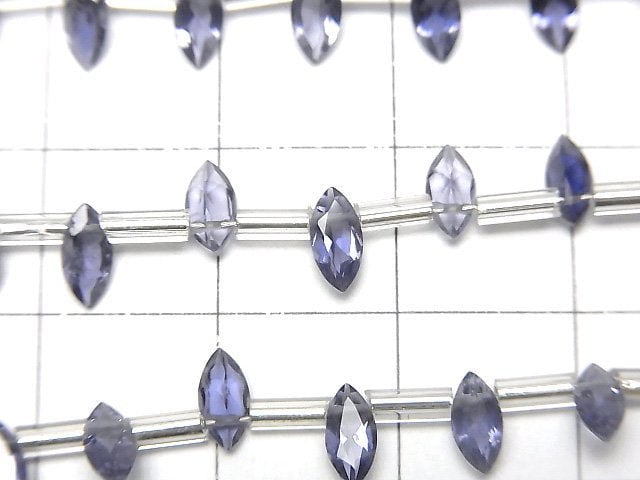 [Video]High Quality Iolite AAA Marquise Faceted 6x3mm 1strand (18pcs )