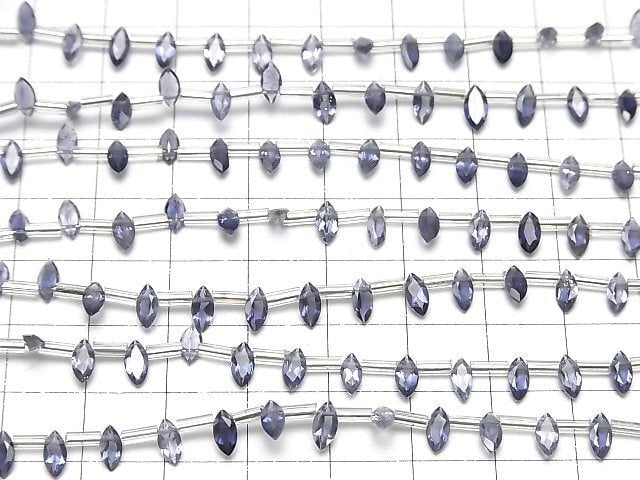 [Video]High Quality Iolite AAA Marquise Faceted 6x3mm 1strand (18pcs )