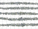 [Video] High Quality Blue Green Sapphire AAA- Drop Faceted Briolette [Light color] half or 1strand beads (aprx.7inch/18cm)