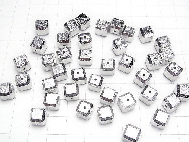 [Video]Meteorite (Muonionalusta) Cube 6mm,8mm,10mm NO.1 1pc