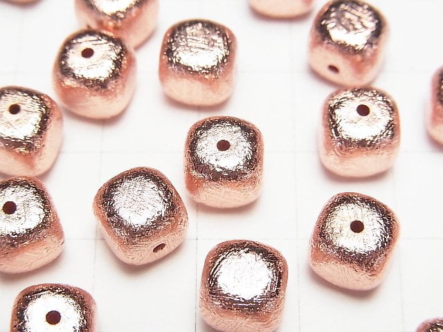 [Video]Meteorite (Muonionalusta) Cube 6mm,8mm,10mm Pink Gold NO.2 1pc