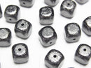 [Video]Meteorite (Muonionalusta) Cube 6mm,8mm,10mm Black NO.2 1pc