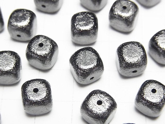 [Video]Meteorite (Muonionalusta) Cube 6mm,8mm,10mm Black NO.2 1pc