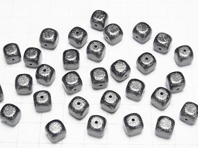 [Video]Meteorite (Muonionalusta) Cube 6mm,8mm,10mm Black NO.2 1pc