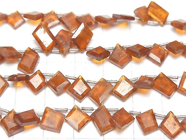 [Video]Orange Kyanite AA++ Diamond-Rough Slice Faceted 1strand beads (aprx.8inch/20cm)