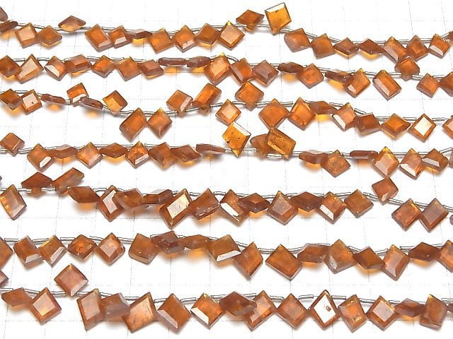 [Video]Orange Kyanite AA++ Diamond-Rough Slice Faceted 1strand beads (aprx.8inch/20cm)