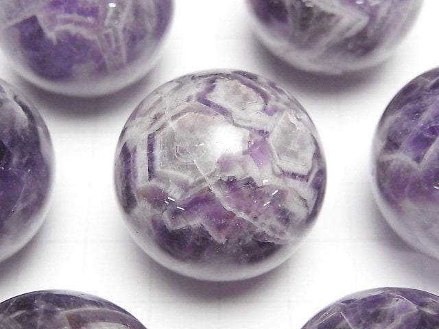 [Video] Mix Amethyst Sphere, Round 30mm 1pc