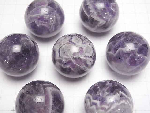 [Video] Mix Amethyst Sphere, Round 30mm 1pc