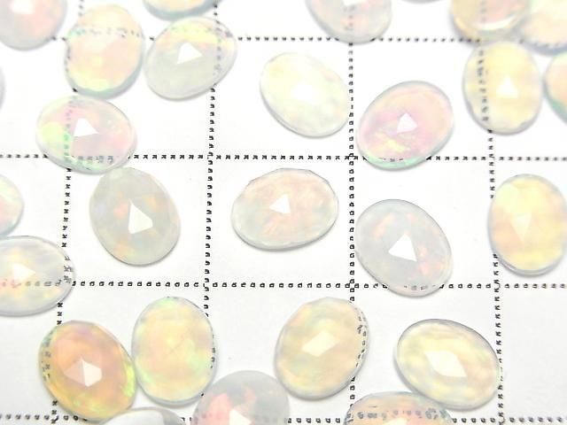 [Video] High Quality Ethiopian Opal AAA- Oval Rose Cut 8x6mm 4pcs