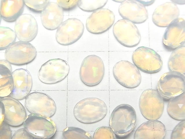 [Video]High Quality Ethiopian Opal AAA- Oval Rose Cut 8x6x3mm 3pcs