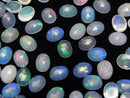 [Video] High Quality Ethiopian Opal AAA- Oval Rose Cut 8x6mm 4pcs
