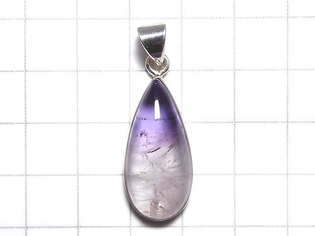 [Video][One of a kind] High Quality Bi-color Amethyst AAA- Pendant Silver925 NO.36
