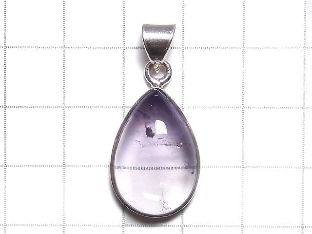 [Video][One of a kind] High Quality Bi-color Amethyst AAA- Pendant Silver925 NO.38