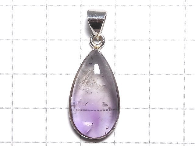 [Video][One of a kind] High Quality Bi-color Amethyst AAA- Pendant Silver925 NO.40