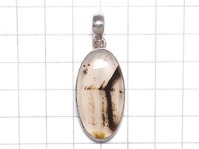 [Video][One of a kind] Montana Agate Pendant Silver925 NO.7