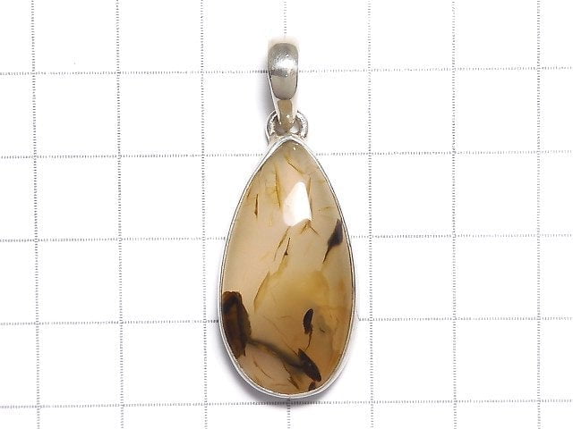 [Video][One of a kind] Montana Agate Pendant Silver925 NO.8