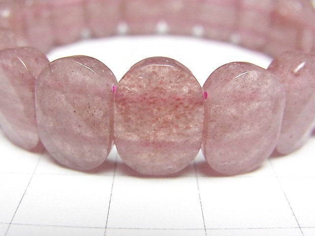 [Video] Pink Epidote AA+ 2 Hole Faceted Oval 14x10x5mm Bracelet
