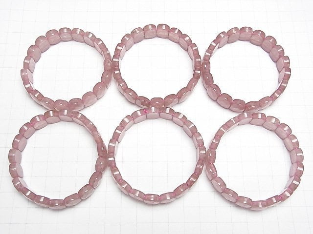 [Video] Pink Epidote AA+ 2 Hole Faceted Oval 14x10x5mm Bracelet