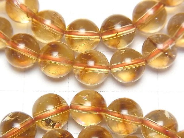 [Video] Brandy Phantom Citrine AAA Round 8mm Bracelet