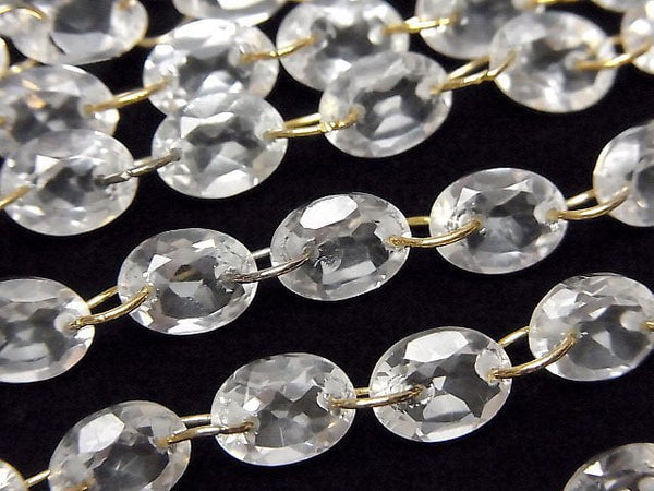 [Video] High Quality Crystal AAA- Oval Faceted 8x6mm [Double Hole] 1strand (10pcs )