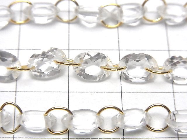 [Video] High Quality Crystal AAA- Oval Faceted 8x6mm [Double Hole] 1strand (10pcs )