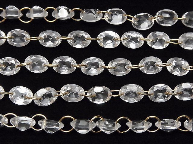 [Video] High Quality Crystal AAA- Oval Faceted 8x6mm [Double Hole] 1strand (10pcs )