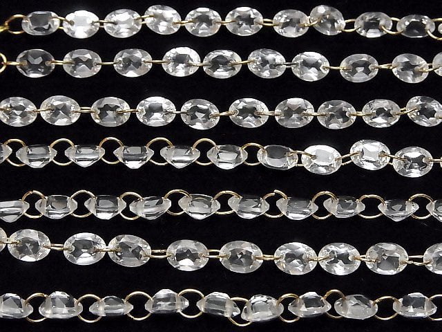 [Video] High Quality Crystal AAA- Oval Faceted 8x6mm [Double Hole] 1strand (10pcs )