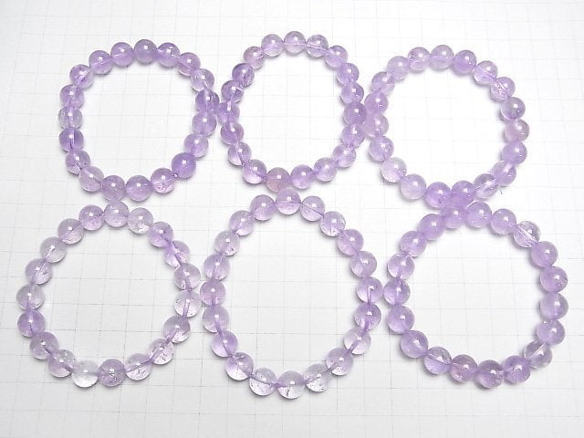 [Video] Rose Amethyst AA++ Round 10mm Bracelet