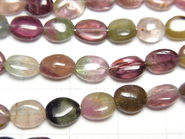 [Video]High Quality Bi-color Tourmaline AA++ Small Size Nugget half or 1strand beads (aprx.17inch/42cm)