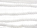 [Video] High Quality! White Jade Faceted Round 2mm 1strand beads (aprx.12inch/29cm)