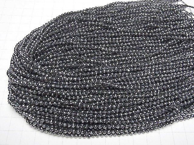 [Video]High Quality! 2pcs $8.79! Terahertz 128Faceted Round 3mm 1strand beads (aprx.15inch/36cm)