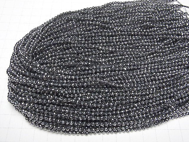 [Video]High Quality! 2pcs $7.79! Terahertz 128Faceted Round 3mm 1strand beads (aprx.15inch/37cm)