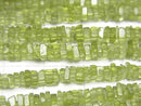 [Video]High Quality Peridot AA++ Square Rondelle (disc) half or 1strand beads (aprx.15inch/38cm)