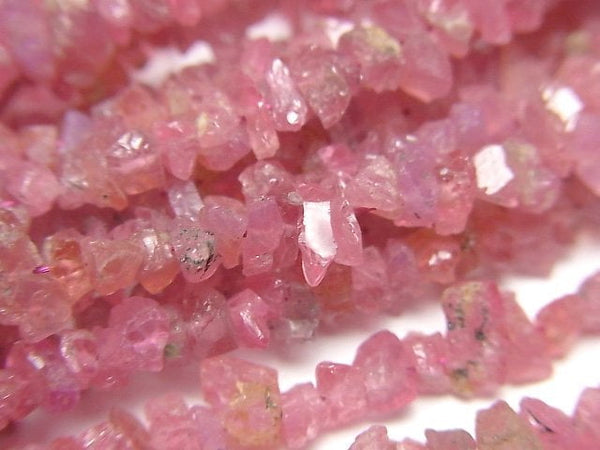 [Video] Pink Spinel AA++ Chips (Small Nugget) 1strand beads (aprx.6inch/16cm)