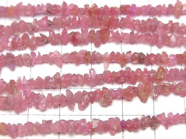 [Video] Pink Spinel AA++ Chips (Small Nugget) 1strand beads (aprx.6inch/16cm)